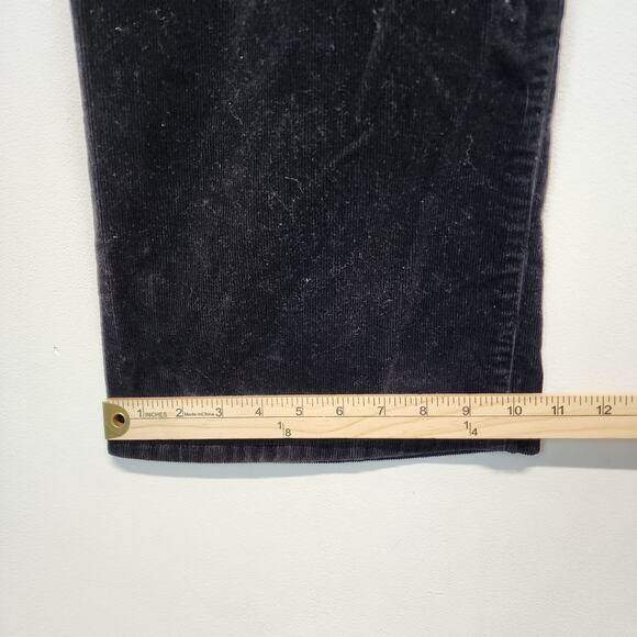 Talbots Curvy Stretch Straight Leg Corduroy Pants Size 24W Black High Rise 44x32 - Picture 12 of 15